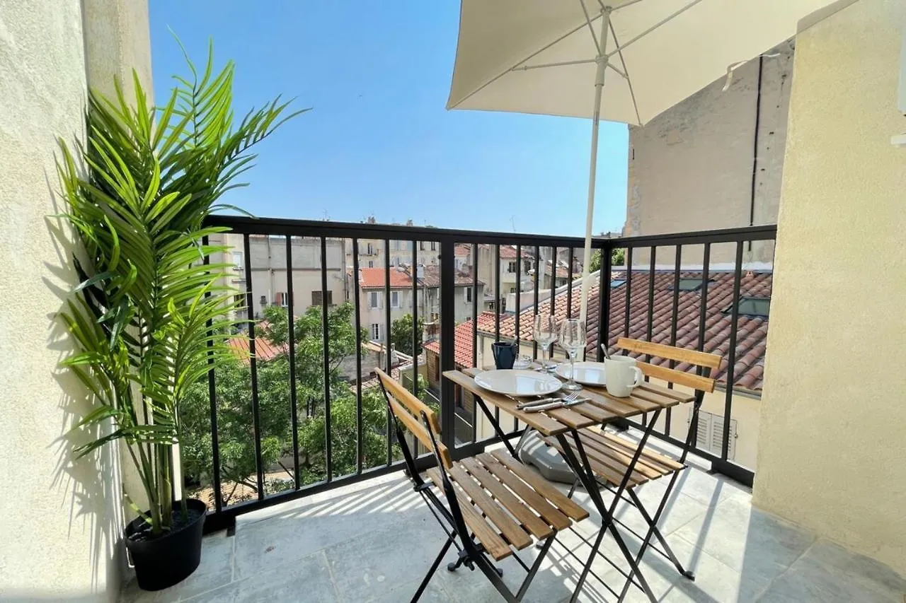 Les Temps Heureux Petite Terrasse Clim-Netflix Lejlighed Marseille Frankrig